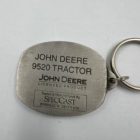 John Deere Waterloo Iowa Tractor Pewter Keychains 9000T & 9520 Series SpecCast - Picture 4 of 8